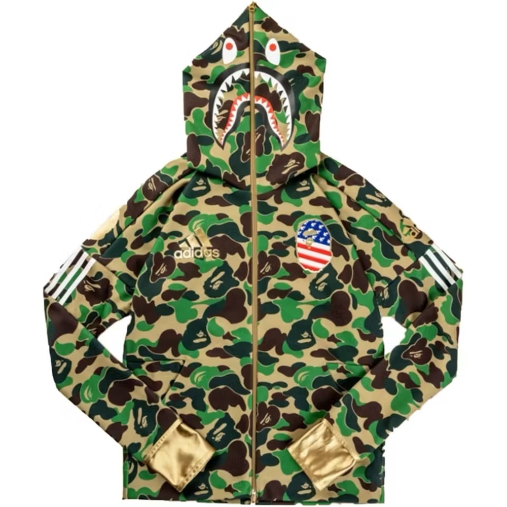 Bape x Adidas Camo Zip up
